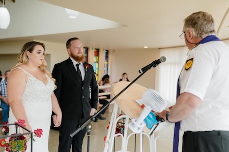 Wedding ceremony by Dr. Gerrit Rademeyer in Buffels Bay (Buffalo Bay)