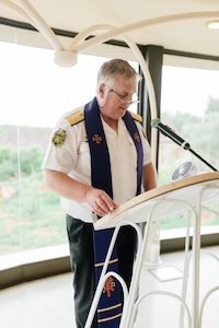 Wedding ceremony by Dr. Gerrit Rademeyer in Buffels Bay (Buffalo Bay)