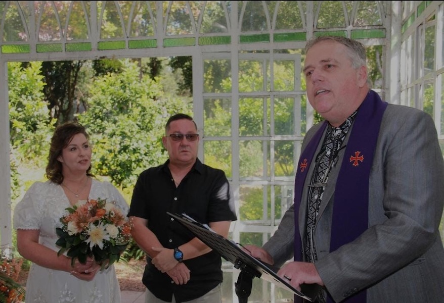 Wedding ceremony by Dr. Gerrit Rademeyer in Buffels Bay (Buffalo Bay)