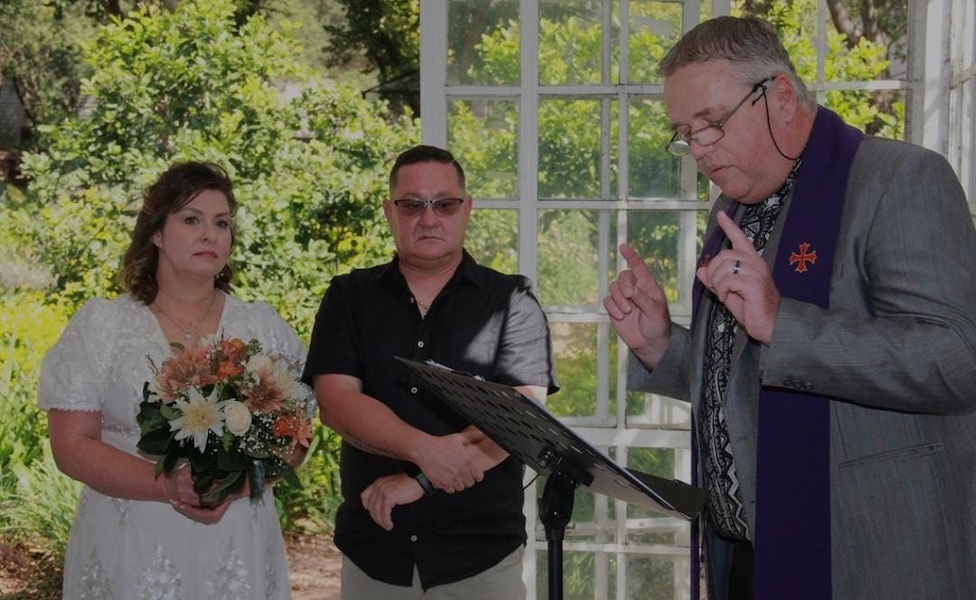 Wedding ceremony by Dr. Gerrit Rademeyer in Buffels Bay (Buffalo Bay)