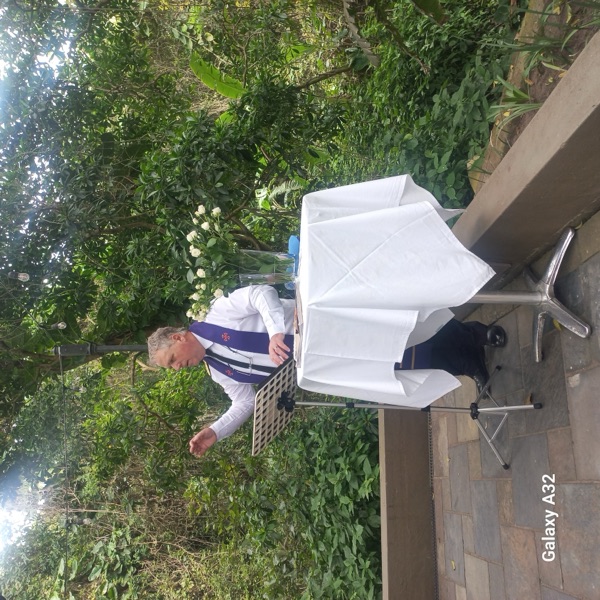 Wedding ceremony by Dr. Gerrit Rademeyer in Buffels Bay (Buffalo Bay)