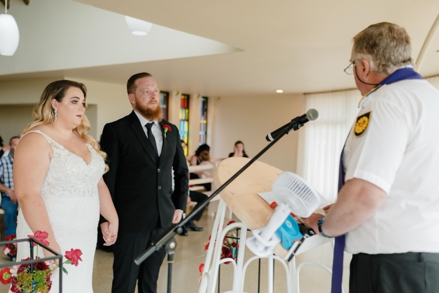 Wedding ceremony by Dr. Gerrit Rademeyer in Buffels Bay (Buffalo Bay)