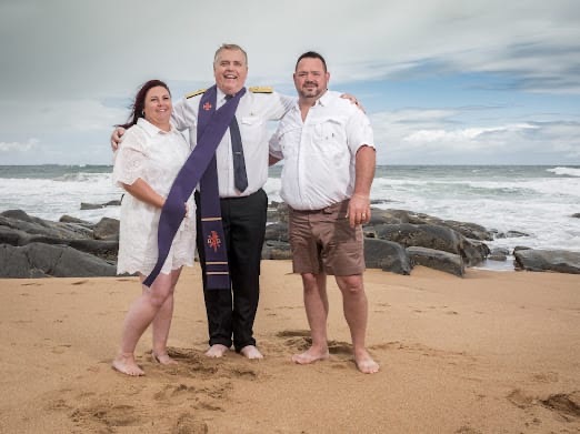 Wedding ceremony by Dr. Gerrit Rademeyer in Buffels Bay (Buffalo Bay)