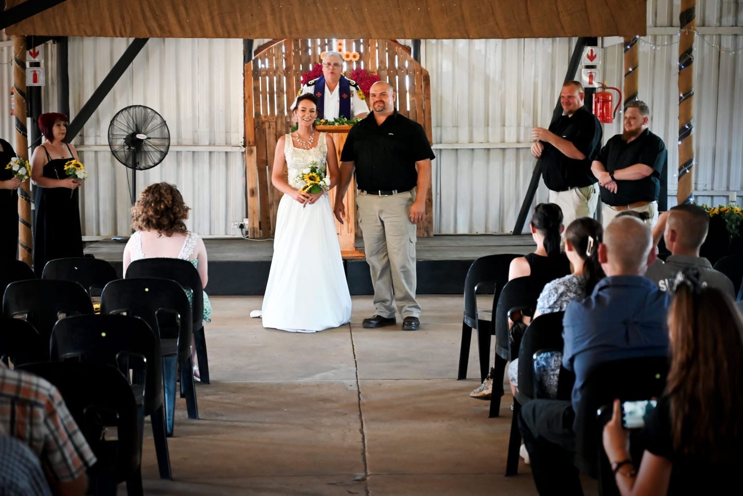 Wedding ceremony by Dr. Gerrit Rademeyer in Buffels Bay (Buffalo Bay)