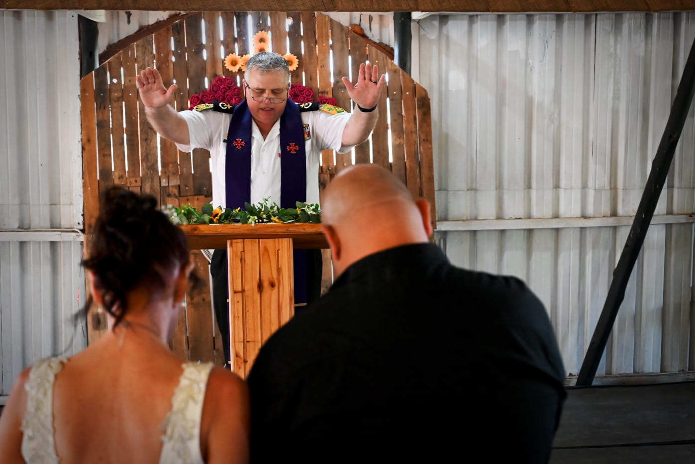 Wedding ceremony by Dr. Gerrit Rademeyer in Buffels Bay (Buffalo Bay)